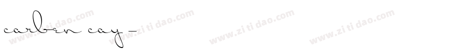 carben cay字体转换